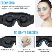 Masker Tidur Nirkabel Katun Lembut Penutup Mata Tali Elastis Penghalang Cahaya Penglihatan Malam Wanita Pria Headset Headphone Kristal
