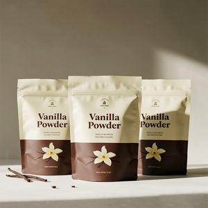 Bolsa de Embalaje de Plástico Suave Personalizada de Grado Alimenticio de 100g 500g 2kg, Bolsa de Mylar para Mezcla de <span class=keywords><strong>Chocolate</strong></span> con Sabor a <span class=keywords><strong>Vainilla</strong></span> - Product Image 5