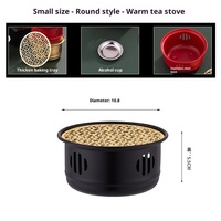 1-2L Nachhaltiger Teewärmer für Dufttee, Isolierung für Outdoor-Einsatz, Gas- und Induktionsherd-kompatibel, Kerzenbetrieben, Edelstahl, Chinesischer Stil