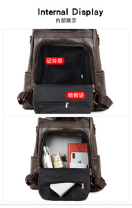 Wholesale Pu Leather Stylish Luxury <b>Backpacks</b> for Women Multipurpose Zipper Ladies <b>Backpacks</b> New Custom Womens <b>Backpacks</b> - Product Image 5