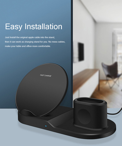 <span class=keywords><strong>2020</strong></span> nuevo portátil 3 en 1 de carga rápida cargador inalámbrico qi para <span class=keywords><strong>iPhone</strong></span> 11 12 para samsung S10 <span class=keywords><strong>S20</strong></span> inalámbrico cargador - Product Image 6