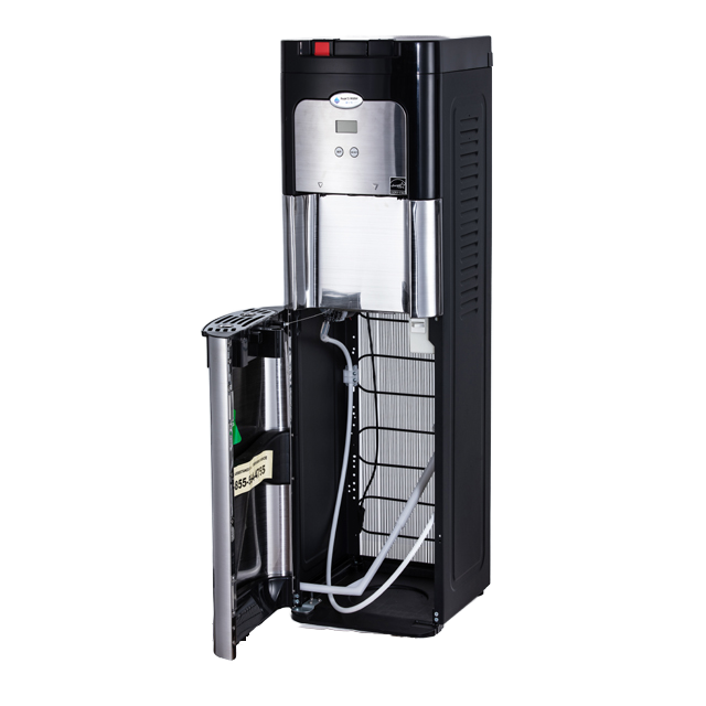 Freestanding Stainless Steel Electric LED Display Bottom Load Hot & Cold Water Dispenser for Hotel and Household Use