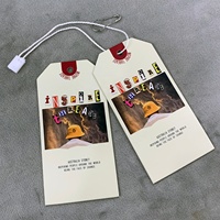 Vêtements personnalisés Étiquette de gaufrage recyclée Accessoires de vêtement Vêtements Étiquettes volantes