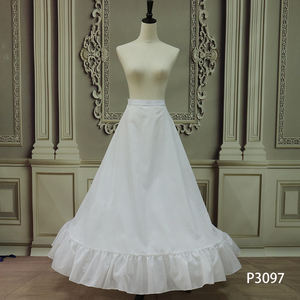 P3097 Jupon trapèze à volants <span class=keywords><strong>sans</strong></span> cerceaux Jupon <span class=keywords><strong>de</strong></span> <span class=keywords><strong>robe</strong></span> <span class=keywords><strong>de</strong></span> <span class=keywords><strong>mariée</strong></span> pour <span class=keywords><strong>mariée</strong></span> - Product Image 1