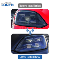 Système d'éclairage automobile Junyo pour Porsche Cayenne 2024-2025, accessoires de voiture, phares LED, mise à niveau, version haute configuration