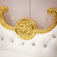 Chaise Longue de Style Européen Fauteuil Néoclassique de Chambre à Coucher Canapé Chaise de Beauté pour Recliner Chaise de Mariage Événement pour Banquet Salon