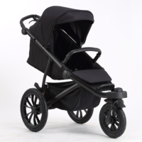Poussette de jogging tout-terrain Ridge La poussette pour bébé peut s'asseoir et s'allonger à plat avec portabilité à trois roues