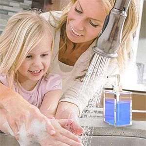 Distributeur de savon liquide en acrylique rechargeable 2020 pour savon liquide pour les mains, <span class=keywords><strong>lotion</strong></span> nettoyante aromathérapie faite <span class=keywords><strong>maison</strong></span>, désinfectant pour les mains - Product Image 5