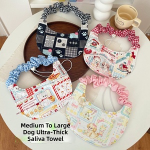 Bavoir anti-bave extra-épais en polyester imperméable style princesse pour chiens de grande et moyenne taille, accessoire décoratif pour Alaskans Golden - Product Image 2