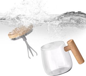 Taza Autoagitadora Eléctrica de Vidrio con Asa y Tapa, Taza de Café Autoagitadora de Alta Velocidad, Taza con Agitación Automática - Product Image 2