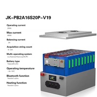 JIKONG JK-PB2A16S20P V19 Smart Active Balancer BMS 16S 48V 200A LiFePO4 con Pantalla LCD para Almacenamiento de Energía al por Mayor