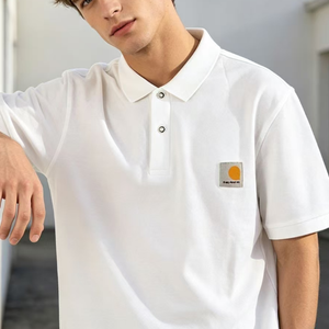 Pull en laine à manches courtes personnalisé pour homme, style <span class=keywords><strong>polo</strong></span>, nouvelle collection, pour homme d'affaires, avec logo Hartt imprimé sur tissu sergé - Product Image 1