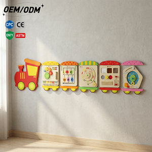 Robot STEM in Legno con Ventola, Giocattolo Educativo per Bambini 2-13 Anni, Pensiero Logico, Apprendimento Magnetico, Salvaspazio, Sicuro, Non Tossico, da Parete - Product Image 1