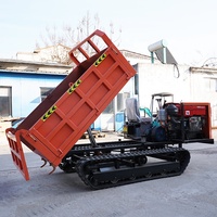 Dumper sur chenilles 3 tonnes Mini Dumper camion avec système hydraulique personnalisable chargeur transporteur à vendre