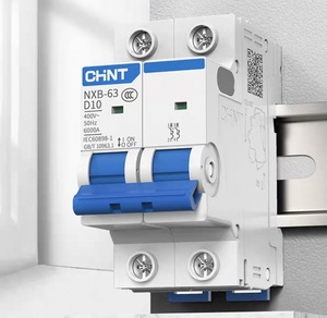 <span class=keywords><strong>Disjoncteur</strong></span> miniature CHINT NXB-63 MCB RCCB en cuivre 1P-4P 1A-63A <span class=keywords><strong>230V</strong></span>/<span class=keywords><strong>400V</strong></span> Protection contre les fuites 6kA/10kA Capacité de coupure - Product Image 2
