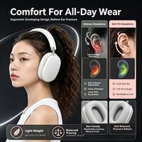 Auriculares con Cancelación de Ruido de Alta Fidelidad, Resistentes al Agua IPX4, Diseño de Cuero 5.4, Batería de 400 mAh