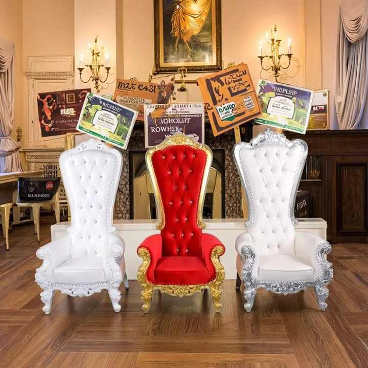 結婚式場 ウェディングチェア ホワイト×ゴールド 式場チェア Y1231