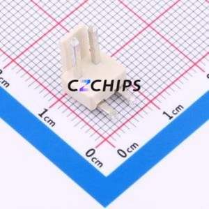 HCZZ0604-2 Wire-to-Board Pin Header Bent Lead Through Hole,P=3.96mm Connector 1x2P 3.96mm Right Angle Insert VH - Product Image 1