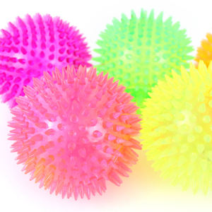 Balle de massage LED monochrome en TPR de haute qualité pour animaux de compagnie, diamètre 10 cm, jouets pour animaux - Product Image 2