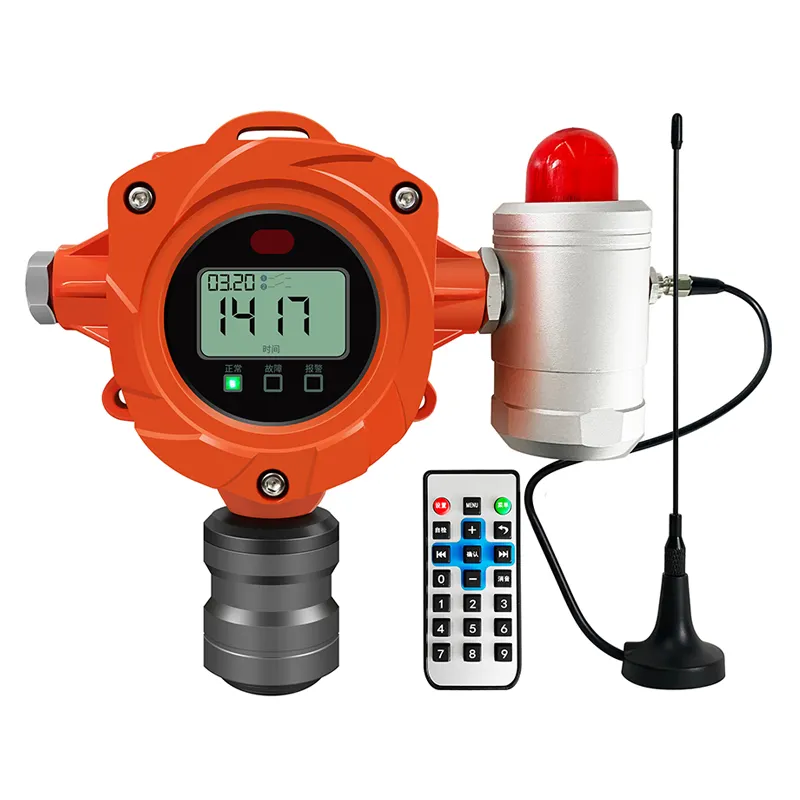 Yauan detektor gas mudah terbakar industri nirkabel monitor jarak jauh beracun dan berbahaya detektor alarm kebocoran gas