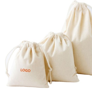 Personalized Colorful <b>Canvas</b> Cotton <b>Drawstring</b> <b>Bag</b> with Double String - Product Image 1