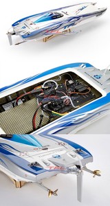 Bateau télécommandé Zonda 1133CAT à double moteur haute vitesse, coque en carbone Kevlar, moteur sans balais - Product Image 6