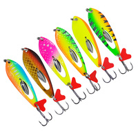 Leurre coulant coloré en acier à paillettes pour la pêche à la truite, au black-bass et au walleye, 12g, type Flutter Gizmo Chatter Bait