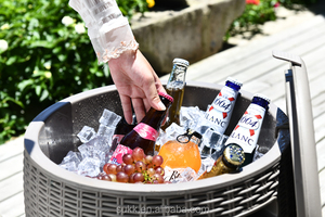 Cool <strong>Bar</strong> Cool Stool Rattan Garden Beer &amp; <strong>Drinks</strong> Cooler Table Cooler Garden <strong>bar</strong> - Product Image 5