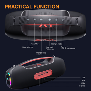Enceinte portable professionnelle ZQS-X1 BT5.3, <span class=keywords><strong>son</strong></span> stéréo 60W avec basses profondes, étanche IPX pour extérieur et fêtes à domicile - Product Image 5