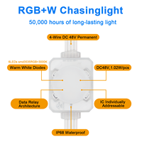 Gouly RGBW Lumières permanentes de Noël LED Pixel 4 fils 48V avec rail en aluminium IP68 Contrôle intelligent pour l'éclairage extérieur de Noël