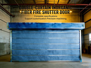 Portes commerciales/Portes coupe-feu en tissu ignifuge et fibre de verre, adaptées aux centres commerciaux et entrepôts - Product Image 1