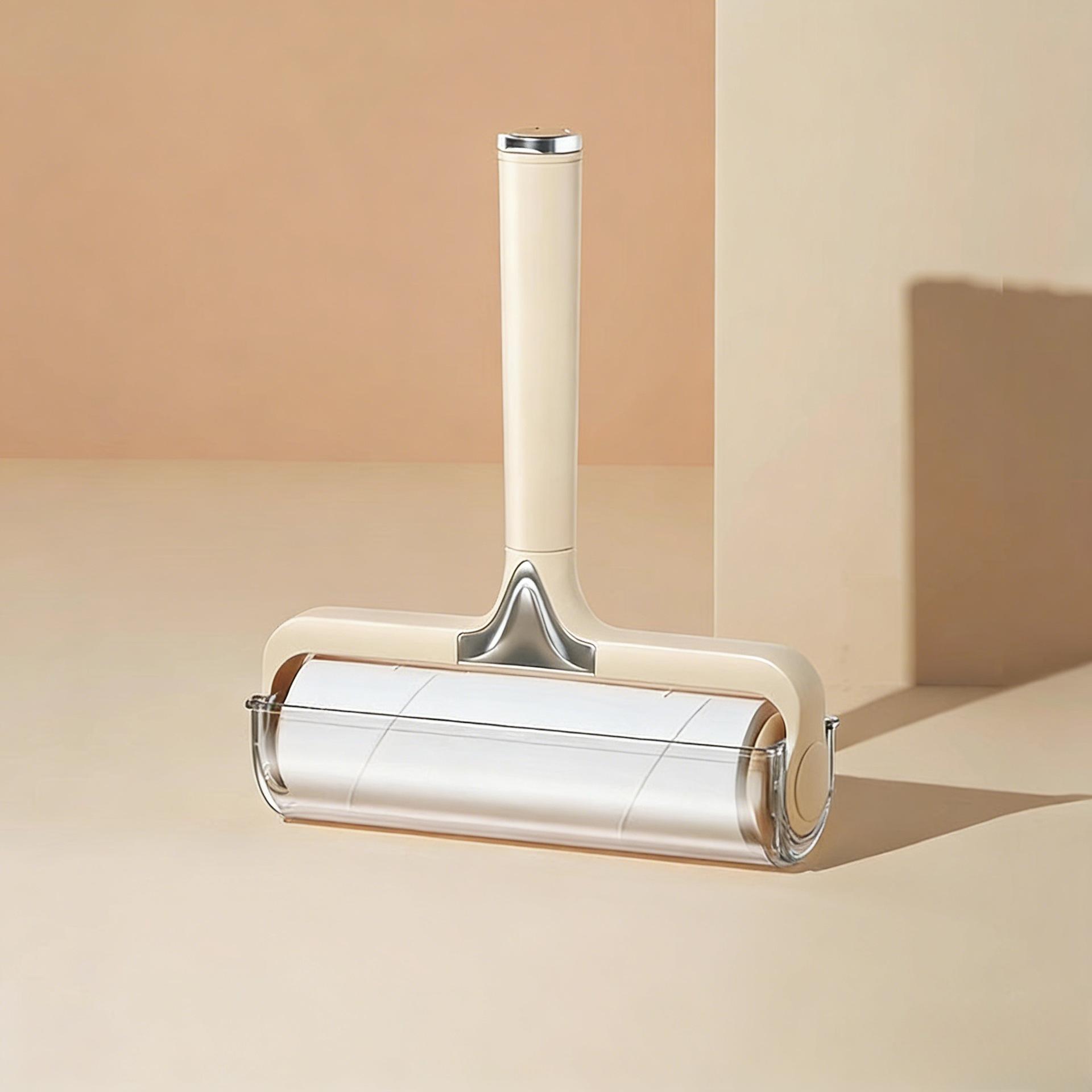 Creamy yellow 24cm lint remover + 1 roll paper-60 sheets