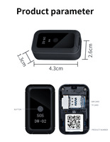 Suivi en temps réel mini chien tracker double mode avec application mobile enfants âgés chien de compagnie GPS tracker