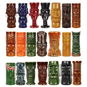 Vaso Tiki Estilo Hawaiano Vintage Ghostface Creativo Resistente a Altas Temperaturas para Cócteles, Vaso Personalizado para Barman - Product Image 2