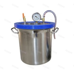 Glazen deksel Elektronische vacuümkamer met hoge nauwkeurigheid en pomp Ontgassingskamer Laboratoriumapparatuur <span class=keywords><strong>1</strong></span> jaar garantie - Product Image 4