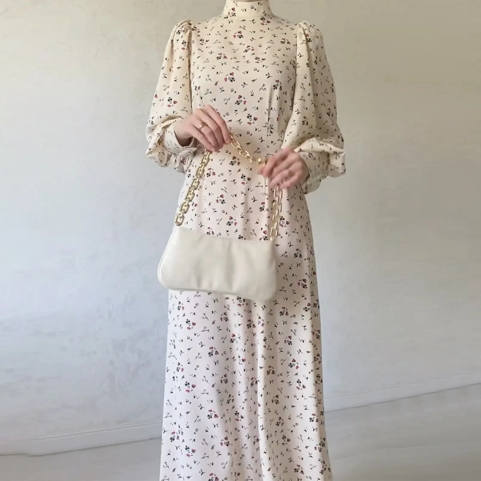 Sharut Latest Wholesale Dubai Abaya EID Modest Muslim Fashion Elegant Long Maxi Floral Print Dress Abaya for Muslim Women Abaya