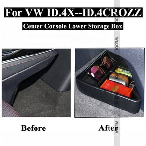 2022 scatola di immagazzinaggio dell'organizzatore della Console centrale calda per custodie per braccioli Volkswagen <span class=keywords><strong>ID.4</strong></span> accessori per supporto in vetro solare per VW <span class=keywords><strong>ID.4</strong></span> - Product Image 2