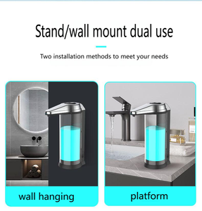 Nueva máquina dispensadora de detergente sin contacto de 500 ml para escritorio, dispensador automático de jabón líquido con sensor, máquina desinfectante de manos para cocina, funciona con pilas - Product Image 4