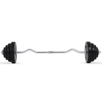 Vente directe d'usine, équipement de musculation, barre de musculation réglable en ciment durable, antidérapante, noire, ensemble de barres de musculation, haltères