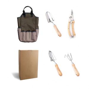Nouvel ensemble d'outils de jardinage à domicile original de 5 pièces avec manche en bois en acier inoxydable, comprenant une <span class=keywords><strong>pelle</strong></span> de jardin pour pots de fleurs et jardinières - Product Image 3