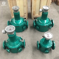 Digital Pointer/LCD Display Oval Gear Flow Meter for Oil Liquids Measurement Pressure 1.6/2.5/4.0/6.3MPa Temperature -20~+200