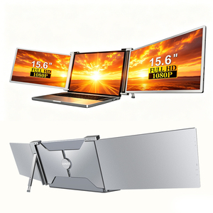 Moniteur triple écran portable double 15,6 pouces Full HD pour ordinateur portable – Vente en gros usine - Product Image 1