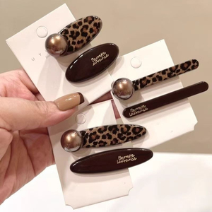 Múltiples Modelos, Venta Caliente, Diseño Exclusivo y Dulce, Pasadores de Pelo Marrones, Pasadores de Pelo Exquisitos de Lujo Ligero para Mujer, Accesorios de Moda para el Cabello, Venta al por Mayor - Product Image 3