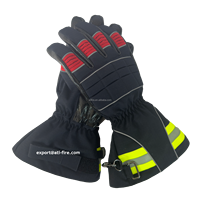 EN 659 Équipement de lutte contre les incendies Gants de pompier structuraux avec Nomex Kevlar ignifugé Gants de sécurité enduits de silicone à la paume