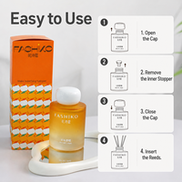 Diffuseur de parfum OEM 130ml, huile essentielle naturelle Capri Orange, écologique, sans danger pour les enfants, longue durée, parfum d'ambiance luxueux