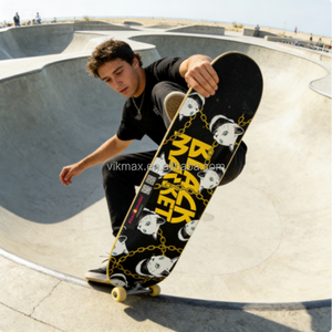 Patineta Profesional Completa de 7 Capas de Madera de Arce Canadiense, Tecnología de Fundición por Gravedad, Juego de Patineta de Alta Calidad con PU - Product Image 4