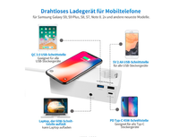 Adaptateur sans fil Vastfafa de haute qualité personnalisé avec prise allemande/coréenne, 1 prise AC, 10A, rallonge avec 2 ports USB + 1 port Type C SDK