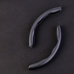 Protector lavable de cubierta de volante de coche <span class=keywords><strong>Interior</strong></span> antideslizante antipolvo medio de fibra de carbono para modelos A5 y A6 - Product Image 5