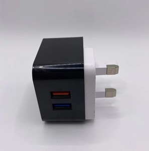 Caricabatterie USB a Ricarica Rapida <span class=keywords><strong>Frica</strong></span> UK EU per Accessori Telefono, per Auricolari Oraimo, Nero, per Telefoni Cellulari Tecno, 1m - Product Image 2