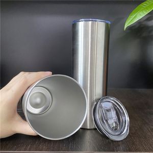 Vaso de agua recto de 20 oz, absolutamente delgado, para sublimación, con el mismo ancho de arriba a abajo - Product Image 2